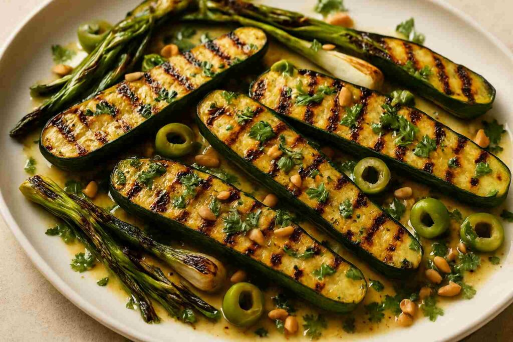 Grilled Zucchini With Nuts - Easy Healthy Ideas Grilled Zucchini With Nuts - Easy Healthy Ideas