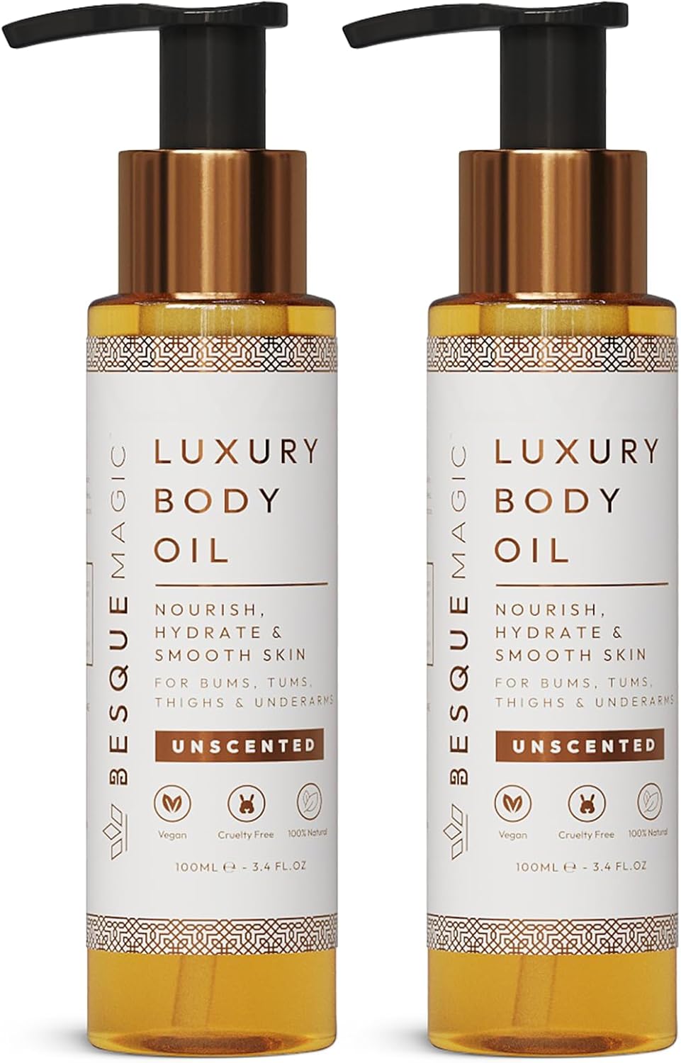 Besque Unscented Magic Body Oil: Hydrating Body Oils for Women 3.4 FL OZ Gallery Photo 1