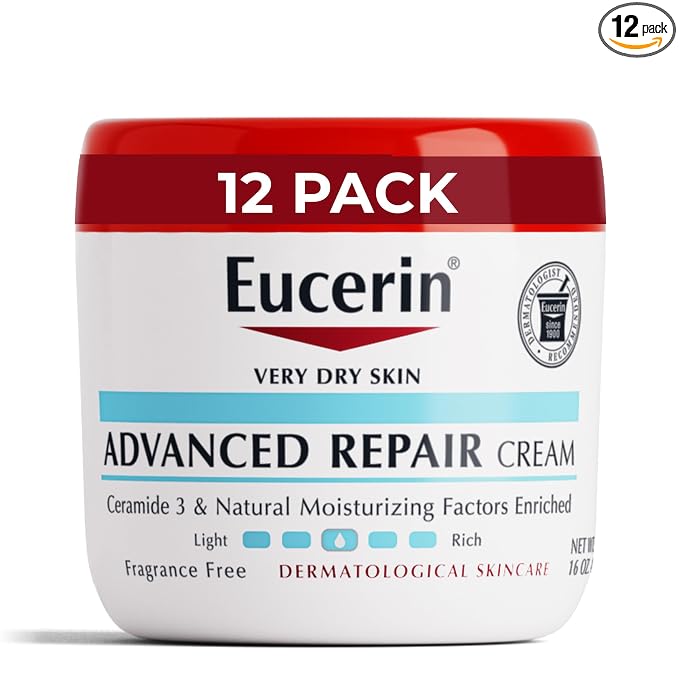 Eucerin Advanced Repair Body Cream, Fragrance Free, Value Pack, 2 x 16 OZ Gallery Photo 6