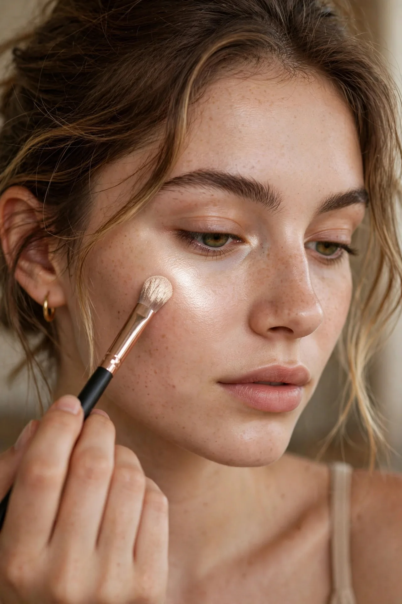 Highlighter Placement for Heart Shaped Face: Glow Guide