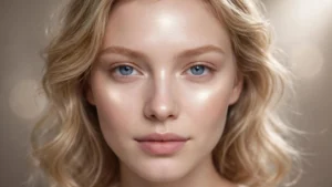 Highlighter Placement for Square Face: Soften & Glow