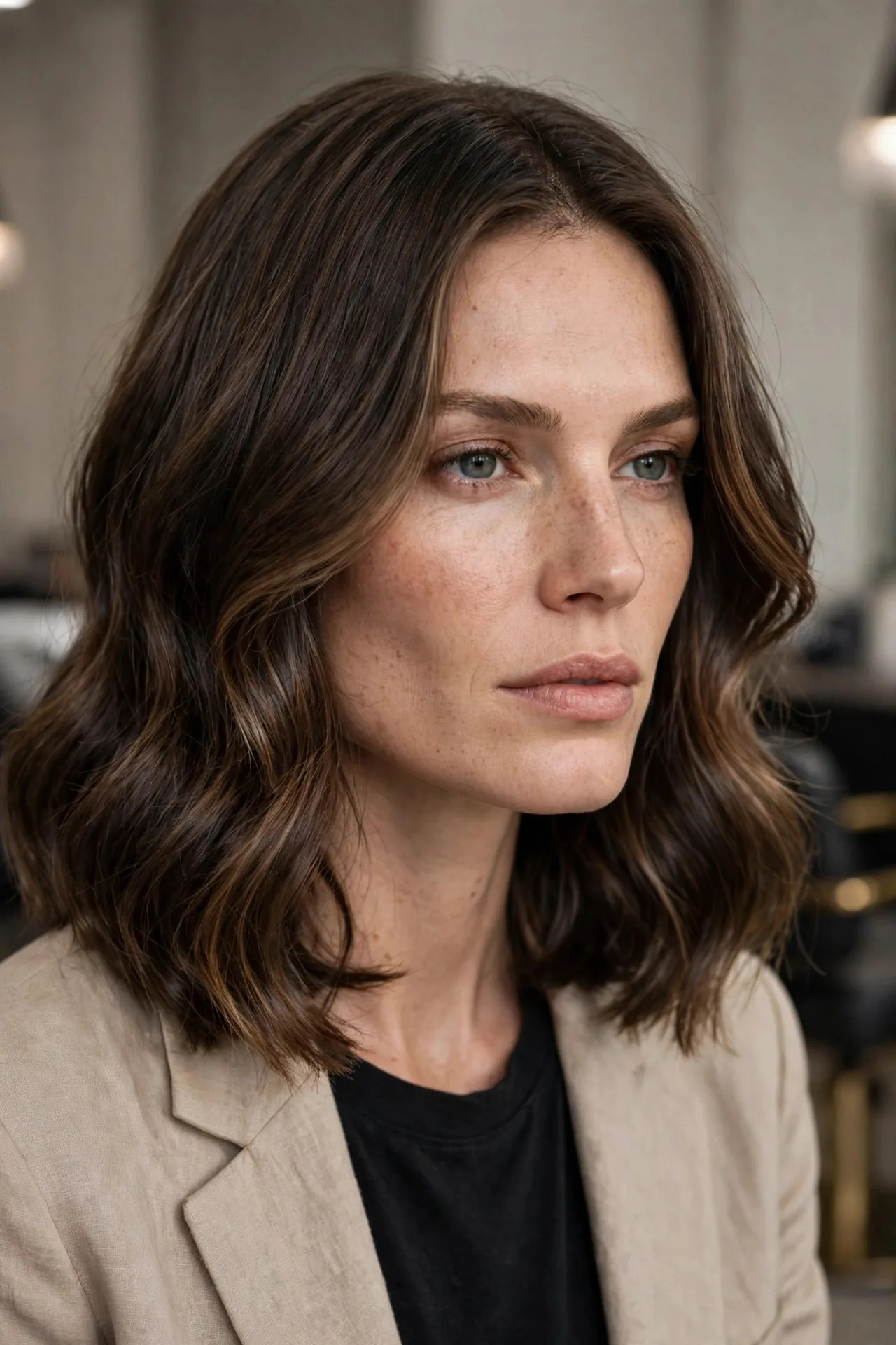 Long Bob Haircut for Square Face Female: Lob Styling Guide