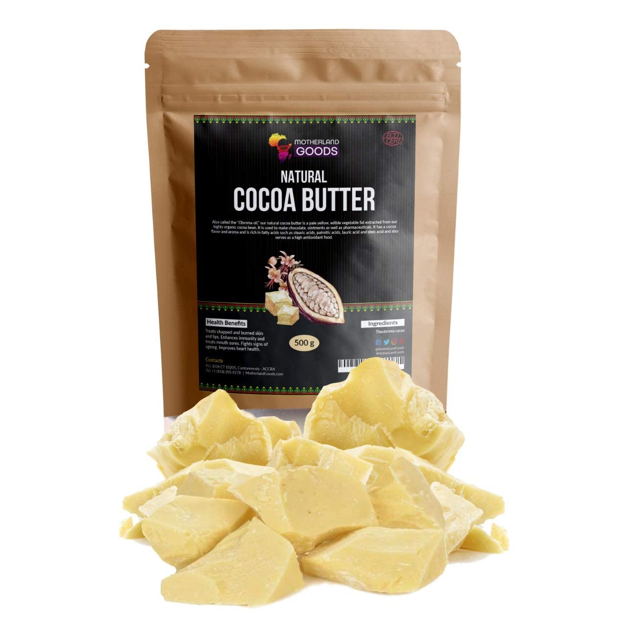 Motherland Goods Cocoa Butter Review: From Ghana (8 LBs)