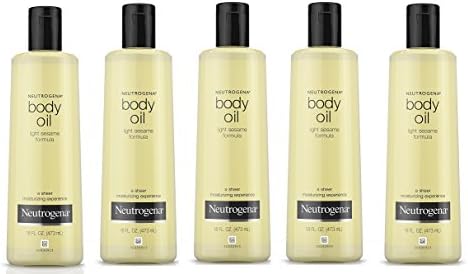 Neutrogena Body Oil Light Sesame Formula, Dry Skin Moisturizer & Hydrating Body Massage Oil,16 fl. oz Gallery Photo 2