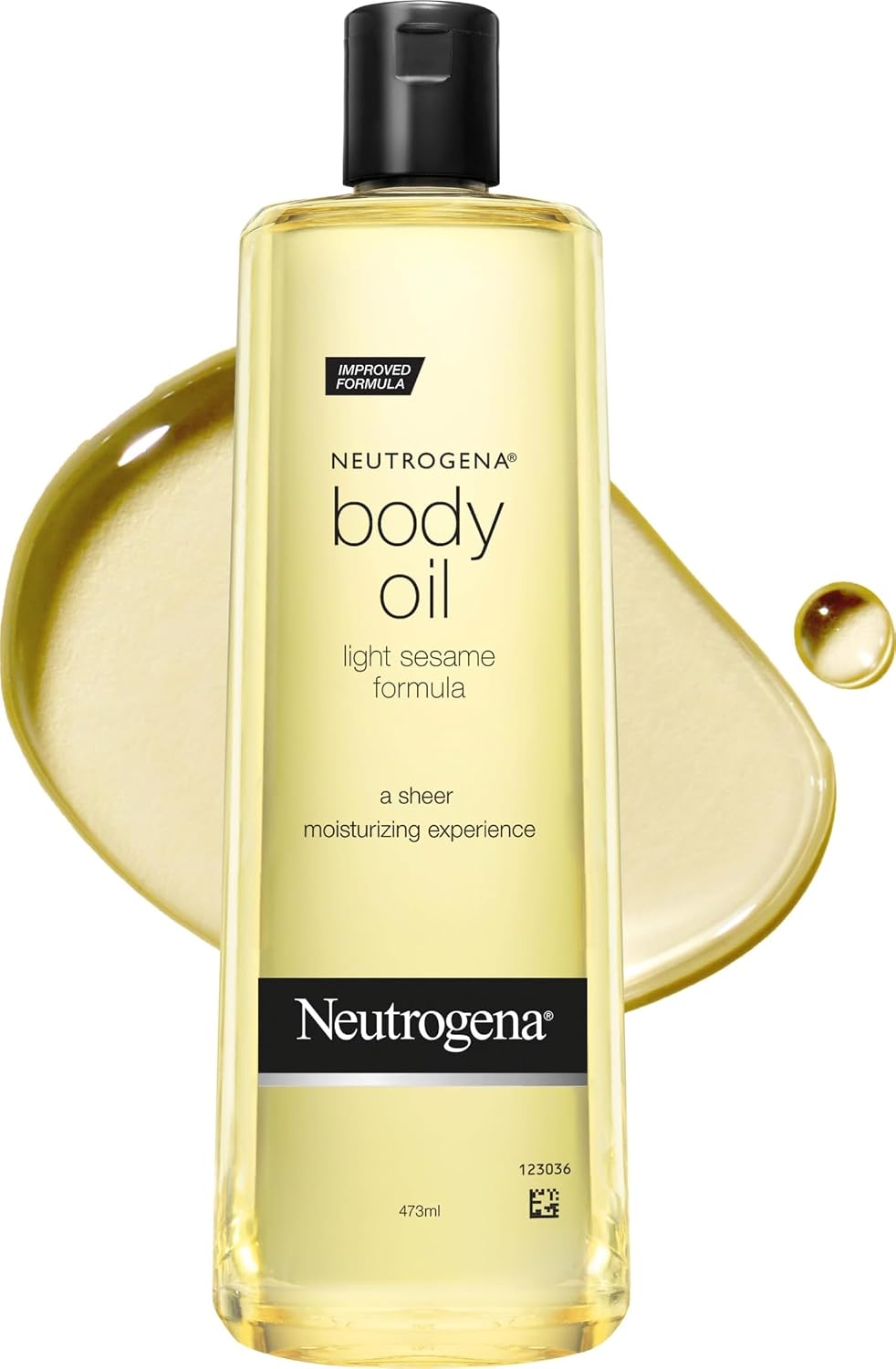 Neutrogena Body Oil Light Sesame Formula, Dry Skin Moisturizer & Hydrating Body Massage Oil,16 fl. oz Gallery Photo 3
