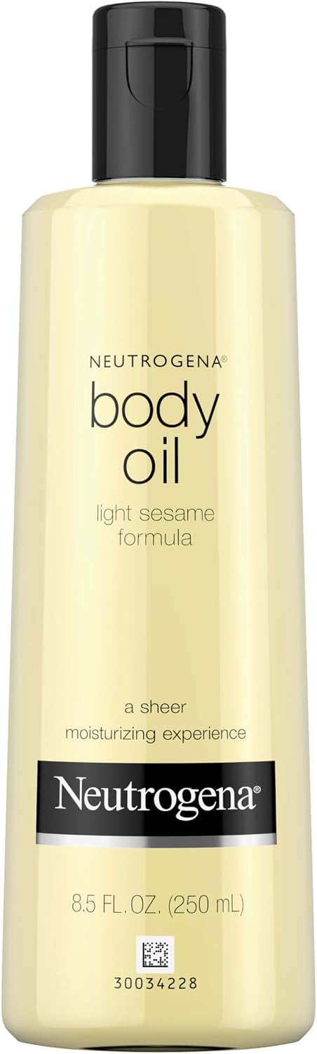 Neutrogena Body Oil Light Sesame Formula, Dry Skin Moisturizer & Hydrating Body Massage Oil,16 fl. oz Gallery Photo 4