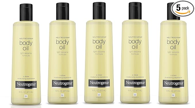 Neutrogena Body Oil Light Sesame Formula, Dry Skin Moisturizer & Hydrating Body Massage Oil,16 fl. oz Gallery Photo 6