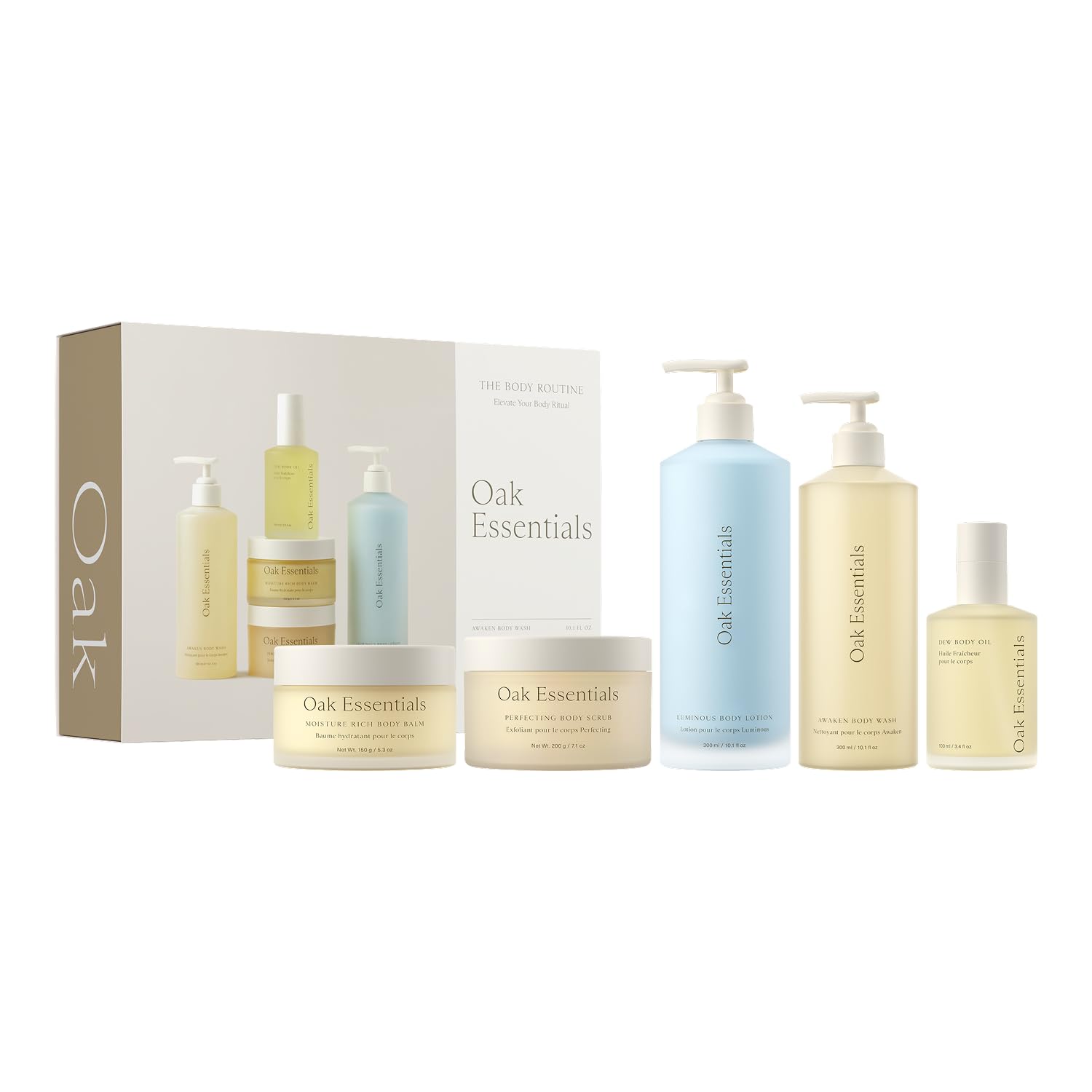 Oak Essentials The Body Routine Review: 5Piece Body Care Set