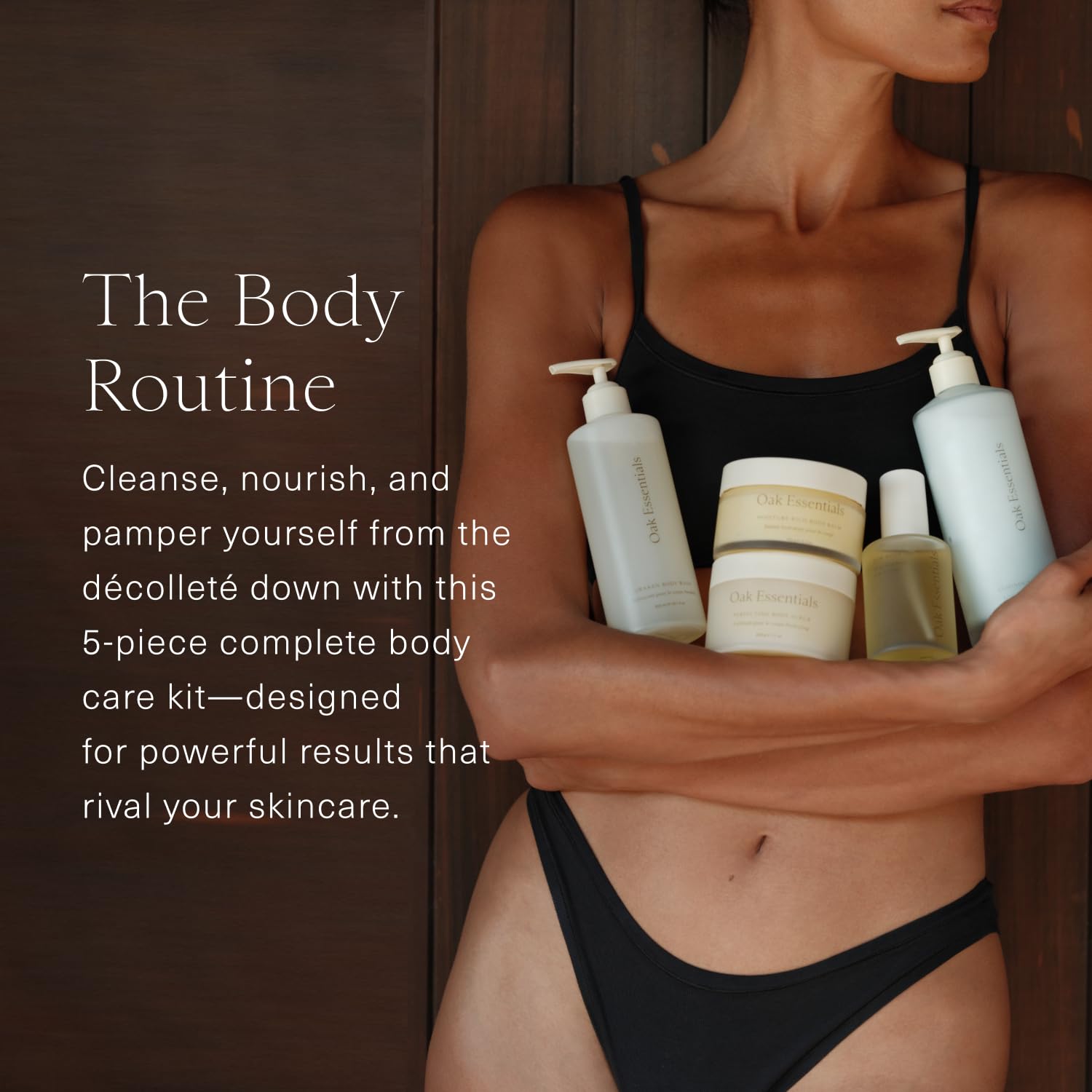 Oak Essentials The Body Routine, 5Piece Body Care Set, Full Sizes Gallery Photo 2