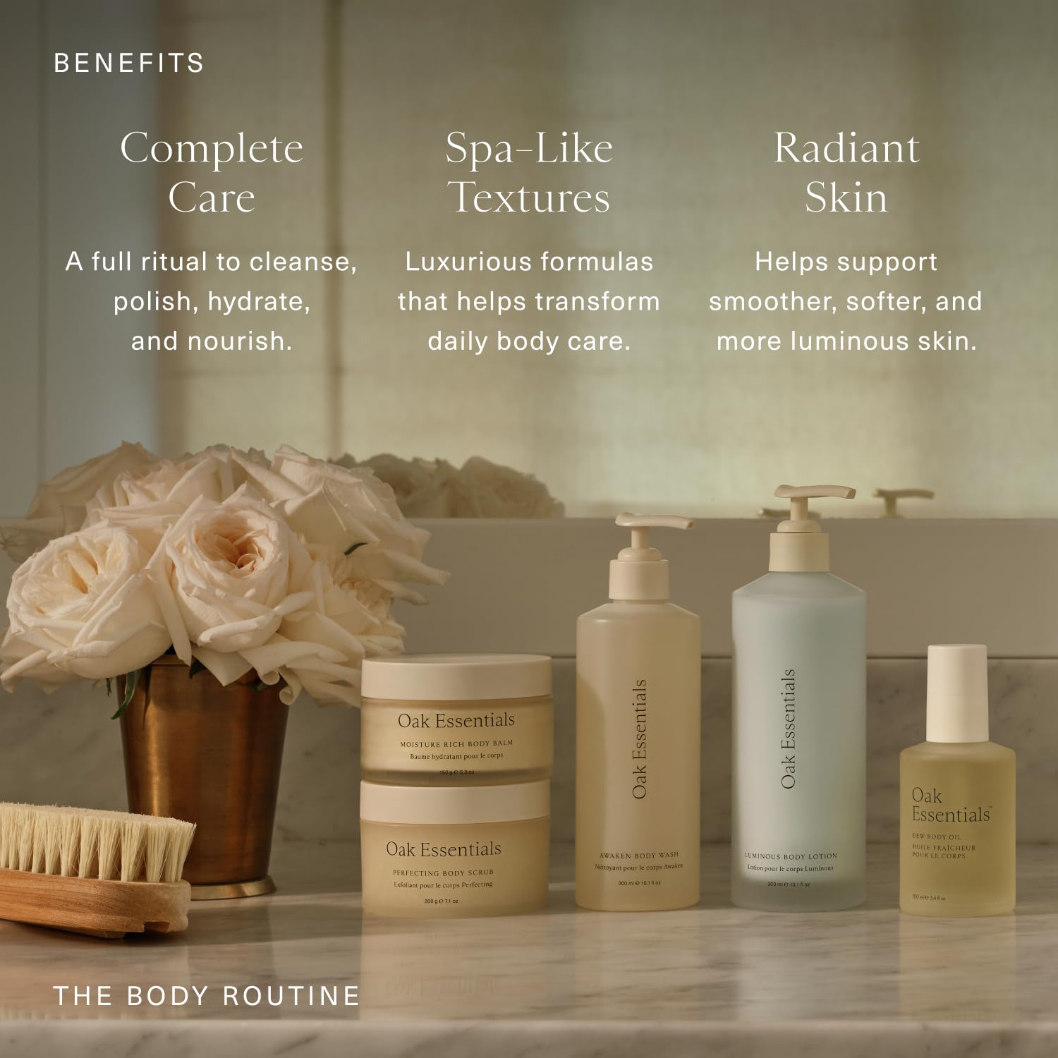 Oak Essentials The Body Routine, 5Piece Body Care Set, Full Sizes Gallery Photo 3