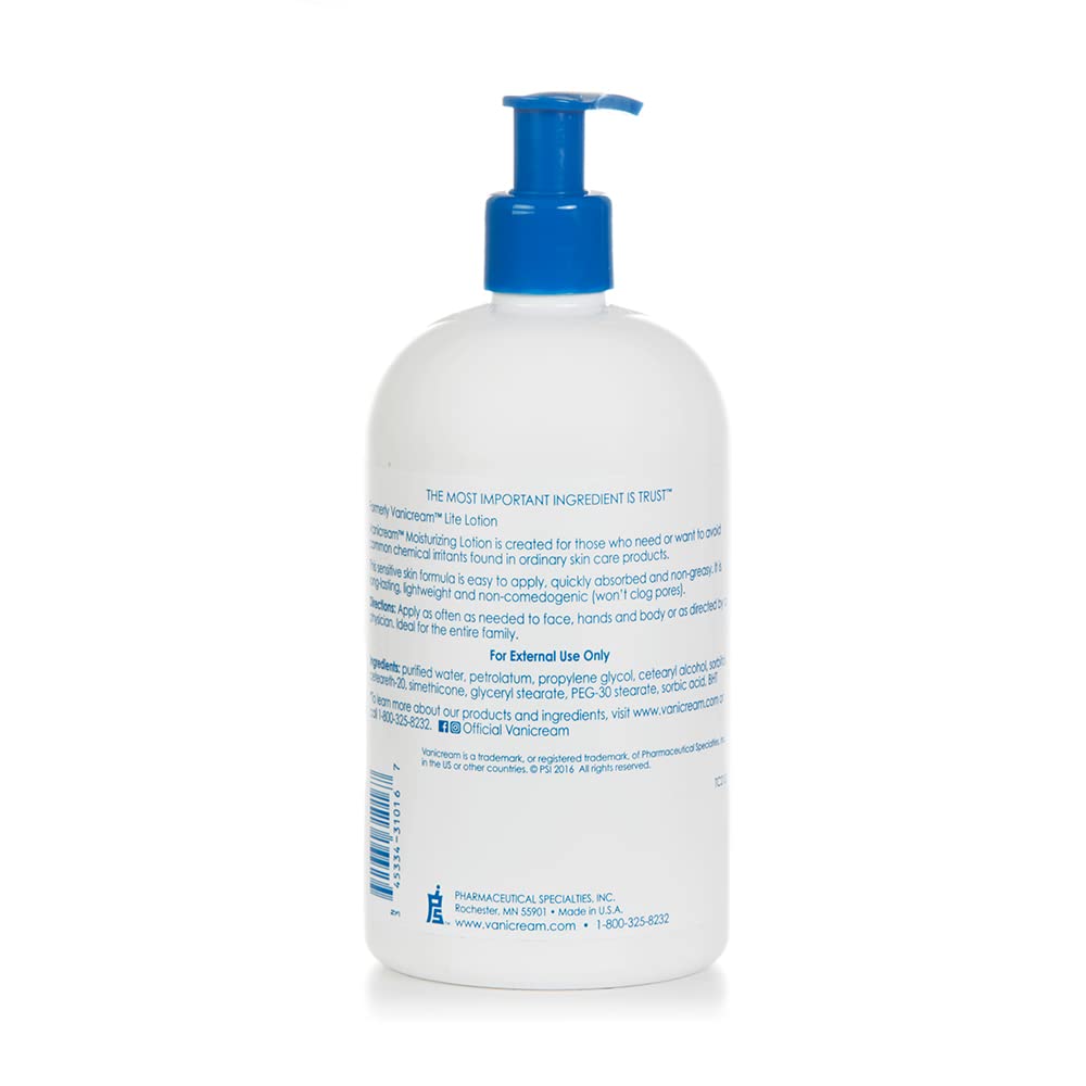 Vanicream Moisturizing Lotion with Pump Dispenser: 16 Fl Oz (Pack of 12) Formulated Without Common Irritants for Those with Sensitive Skin (Pack of 12) Gallery Photo 2