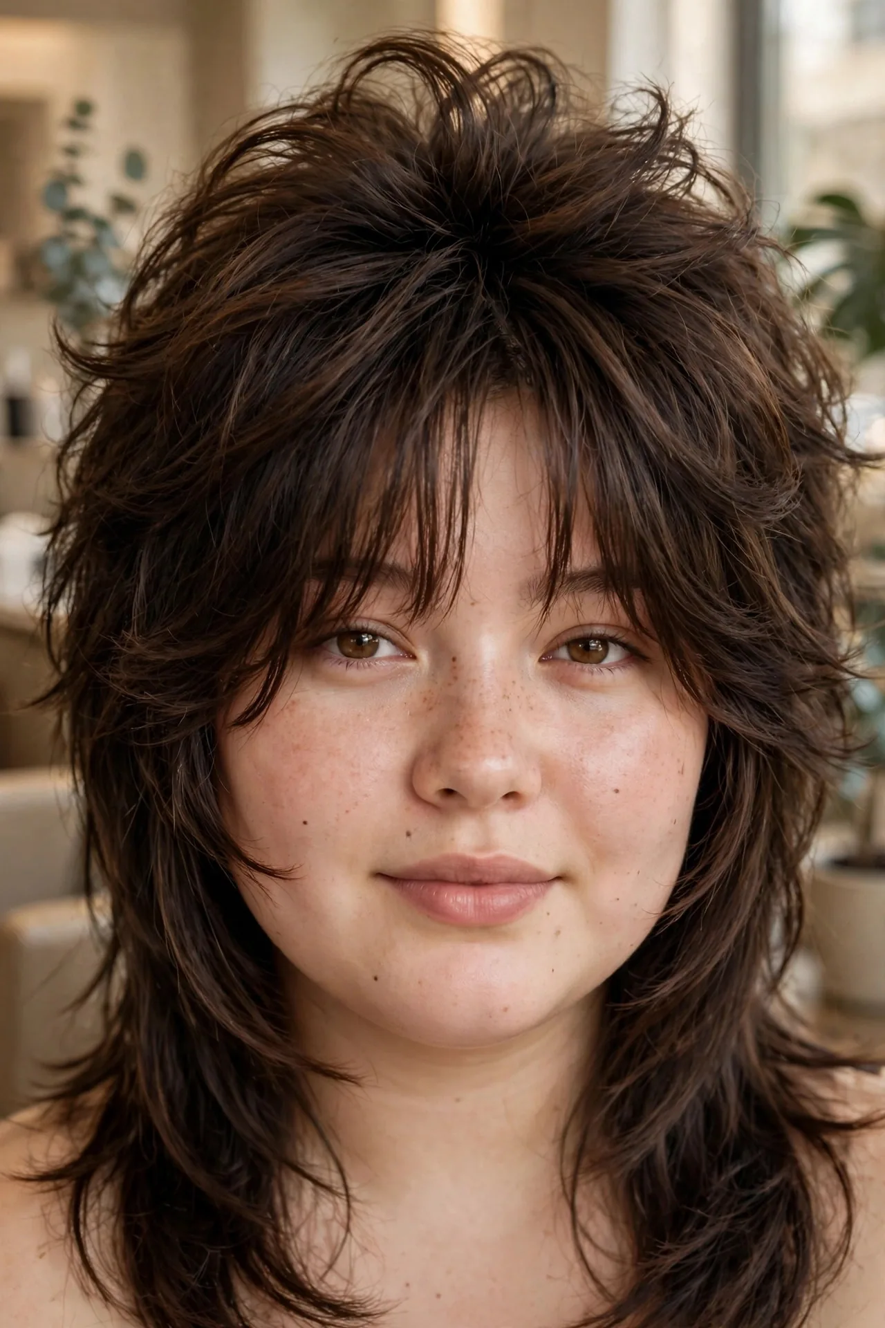 Wolf Cut for Round Face Female: Styling Tips