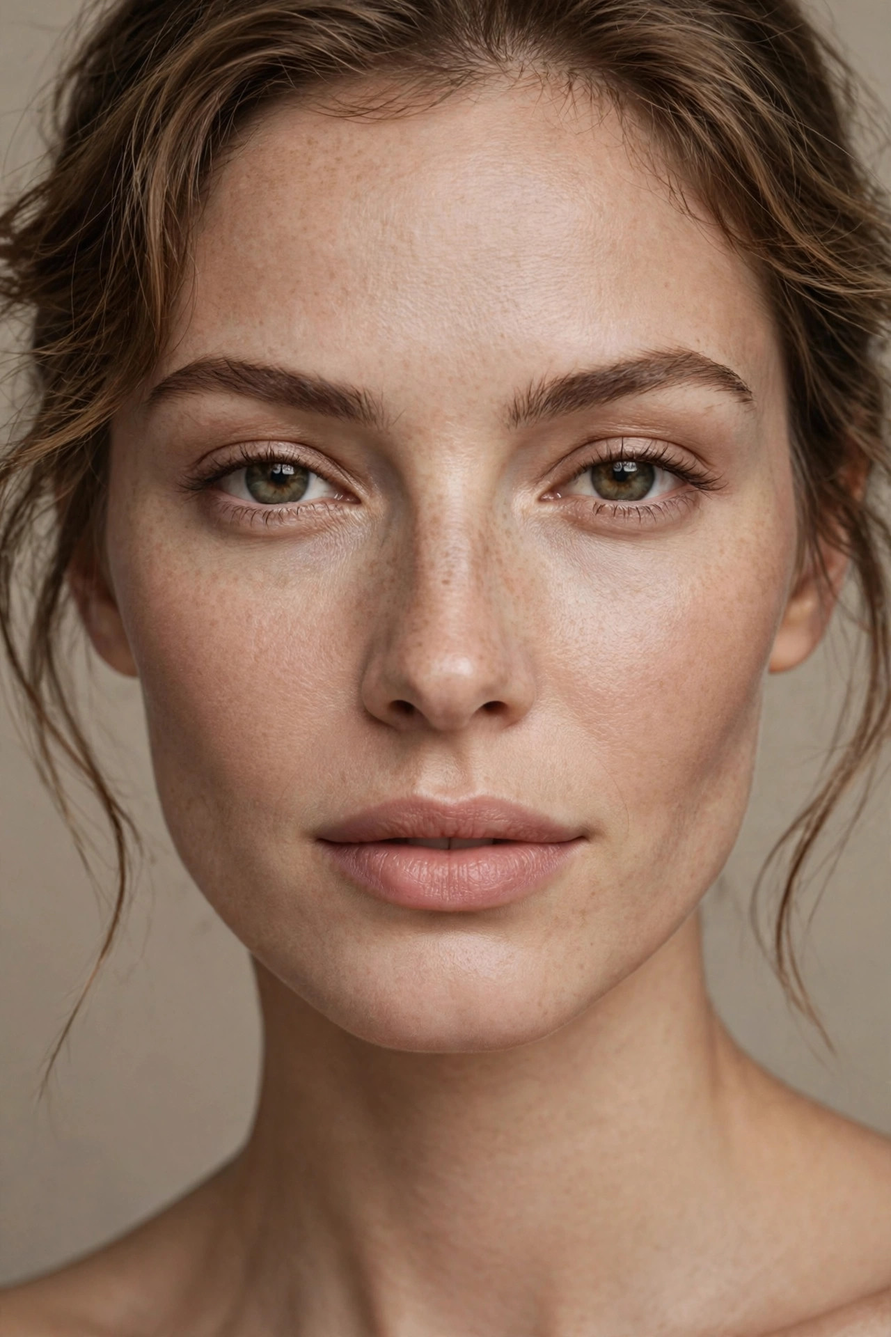 Three flattering brow shape variations for an oval face: soft-angled, slight arch and S-curve